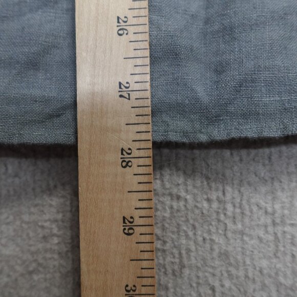 Spier Mackay Shirt Medium Green 100% Linen Handmade - Picture 9 of 12